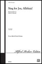 Sing for Joy Alleluia SSATB choral sheet music cover